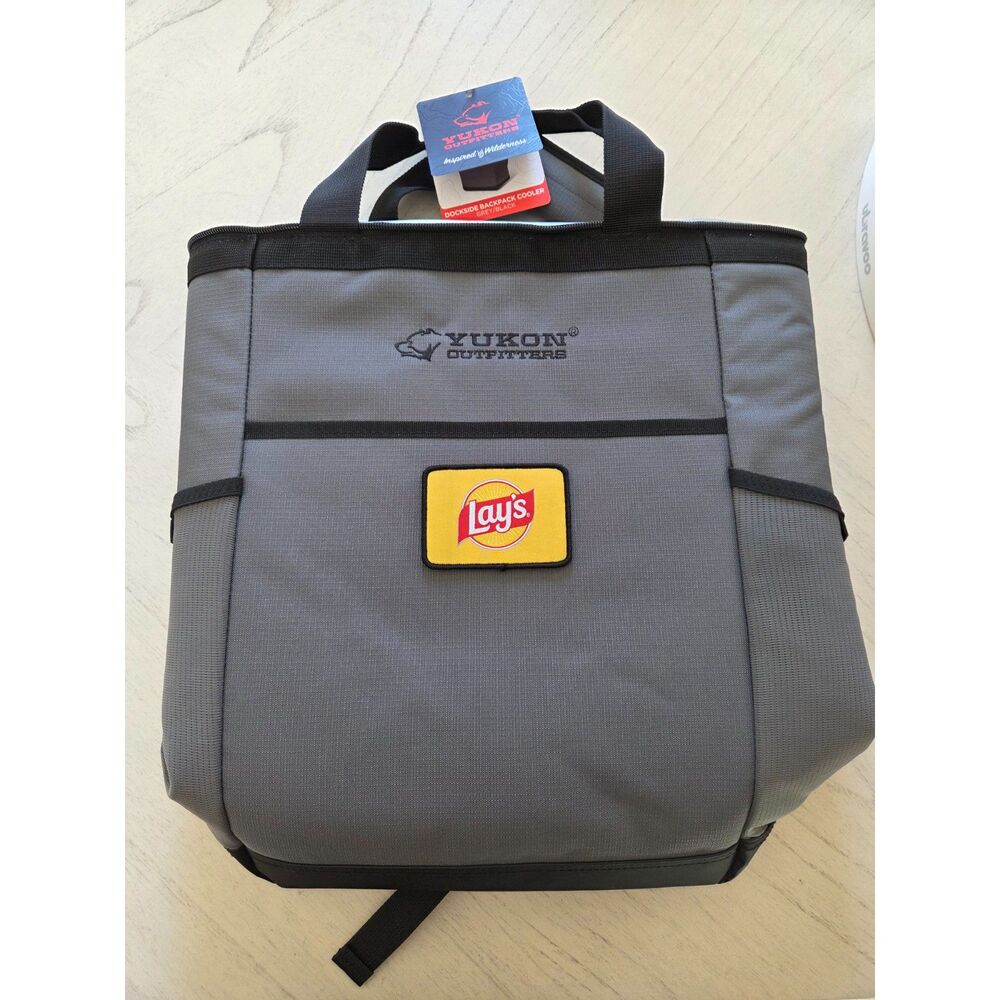Yukon Outfitters x Lay's 30 Can Dockside Backpack Cooler Gray/Black NWT